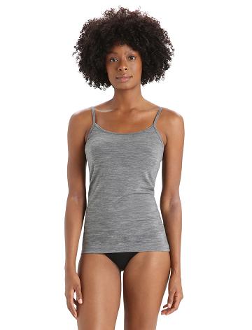 Dámské Spodní Prádlo Icebreaker Merino Siren Cami Singlet Šedé | CZ 1250FDNM